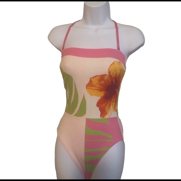 Gottex Silver - One Piece Swimsuit- Tropical Print - Picture 1 of 7